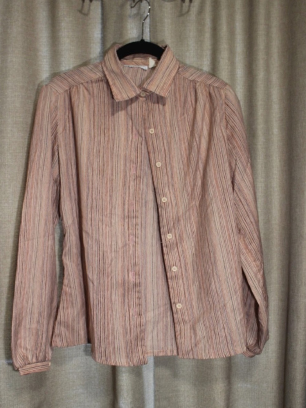 Multicolored Striped Button Up